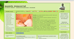 Desktop Screenshot of masaze-zdravotni.cz